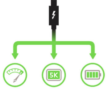 Зарядный кабель Belkin Thunderbolt 3 Cable USB-C to USB-C 60W 0.5m