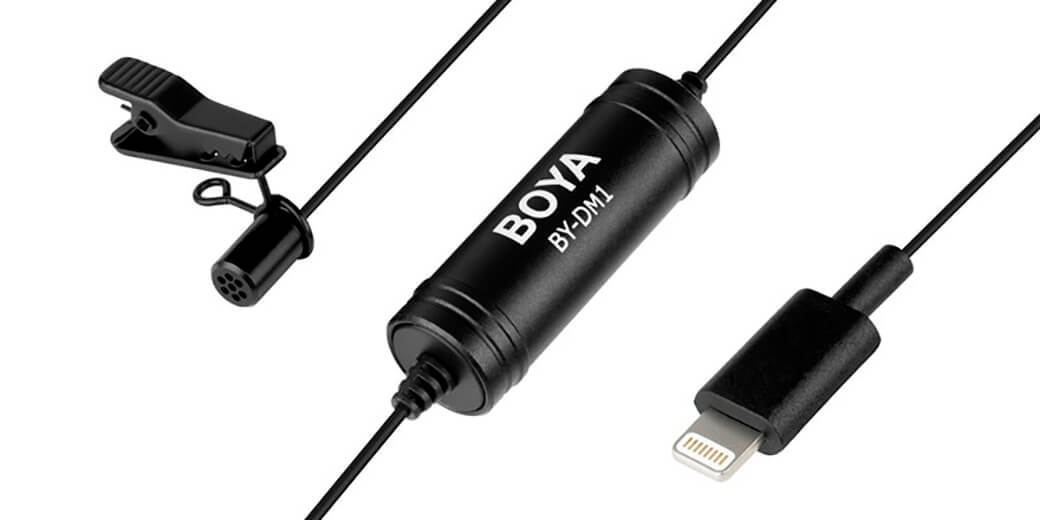 Цифровой петличный микрофон BOYA BY-DM1 для iPhone