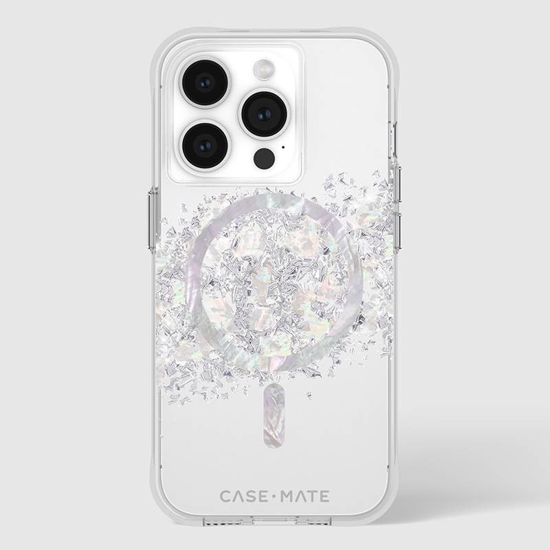 Чохол Case Mate Touch of Pearl MagSafe для Apple iPhone 15 Pro, прозоро-срібний