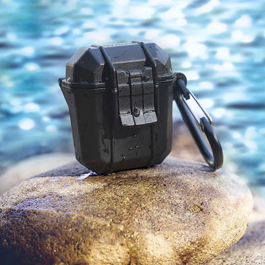 Протиударний водонепроникний чохол з карабіном Case-Mate Pelican Marine для AirPods 1 | 2
