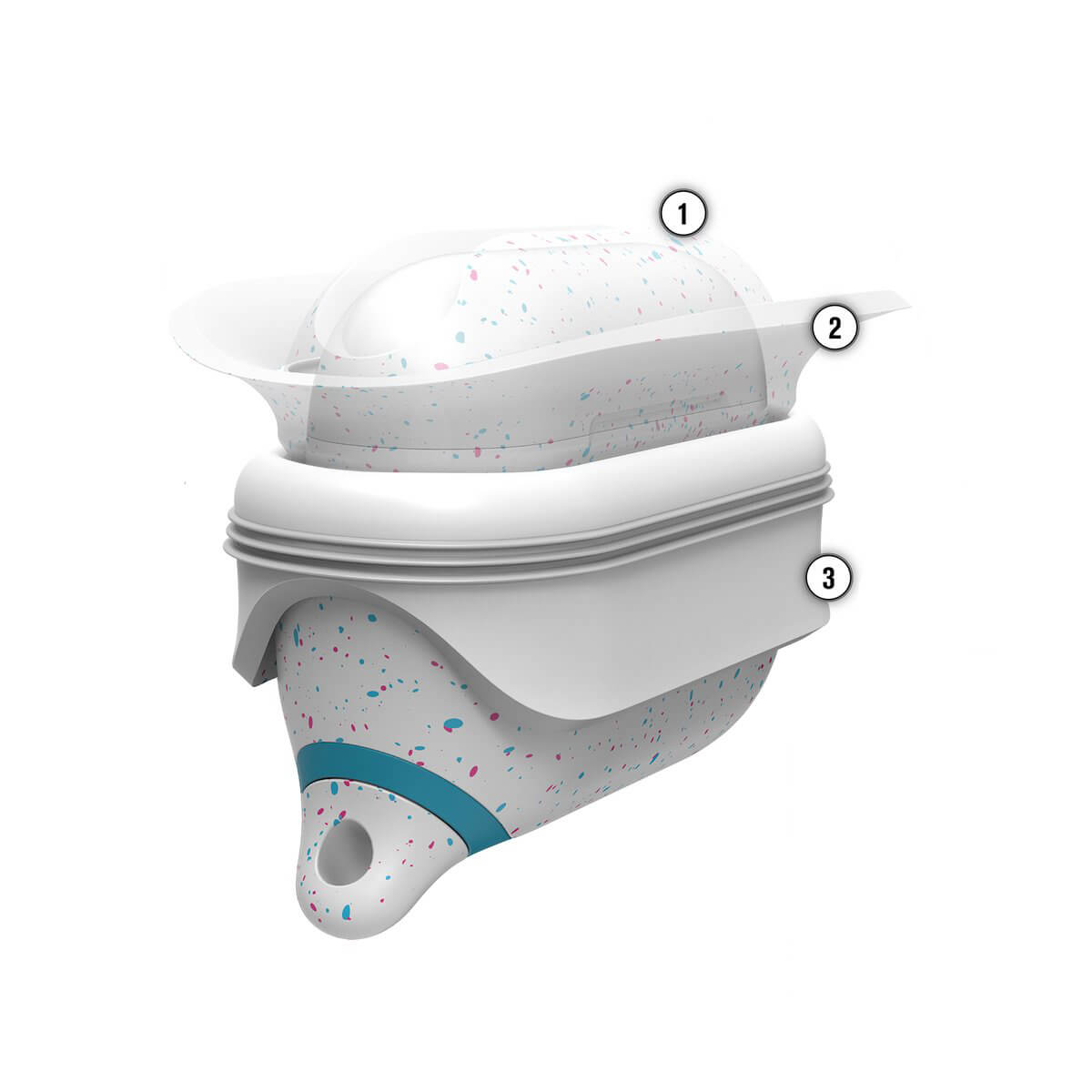 Противоударный водонепроницаемый чехол с карабином Catalyst Waterproof Case для AirPods Pro