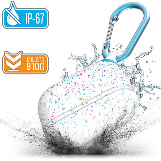 Противоударный водонепроницаемый чехол с карабином Catalyst Waterproof Case для AirPods Pro