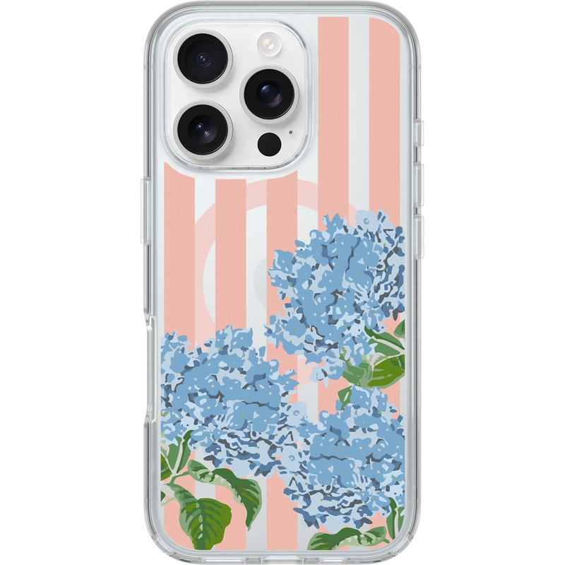 Чехол Otterbox Symmetry Series Coastal Getaway MagSafe Coastal Bloom (Clear) для iPhone 16e