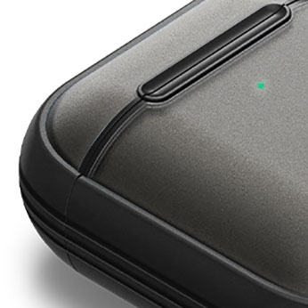 Чехол с карабином CYRILL Color Brick - Matte Black для Apple AirPods 1, 2