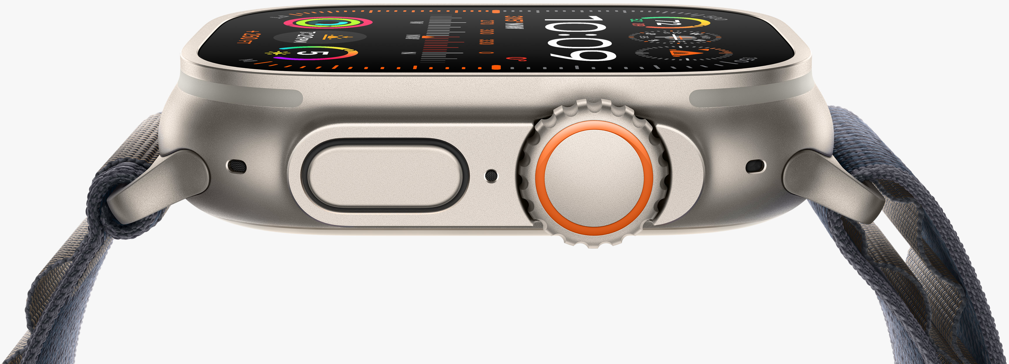 Смарт-годинник Apple Watch Ultra 2 GPS + Cellular 49mm Titanium Case з Blue Alpine Loop S (MREK3)
