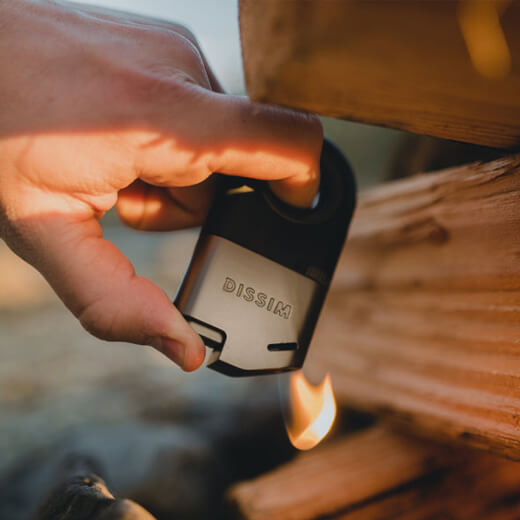 Зажигалка Dissim Soft Flame Gray Lighter цена