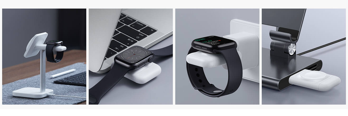 Док-станция ESR HaloLock Watch Wireless Charging Set 3 in 1 для iPhone | AirPods | Apple Watch + EU адаптер