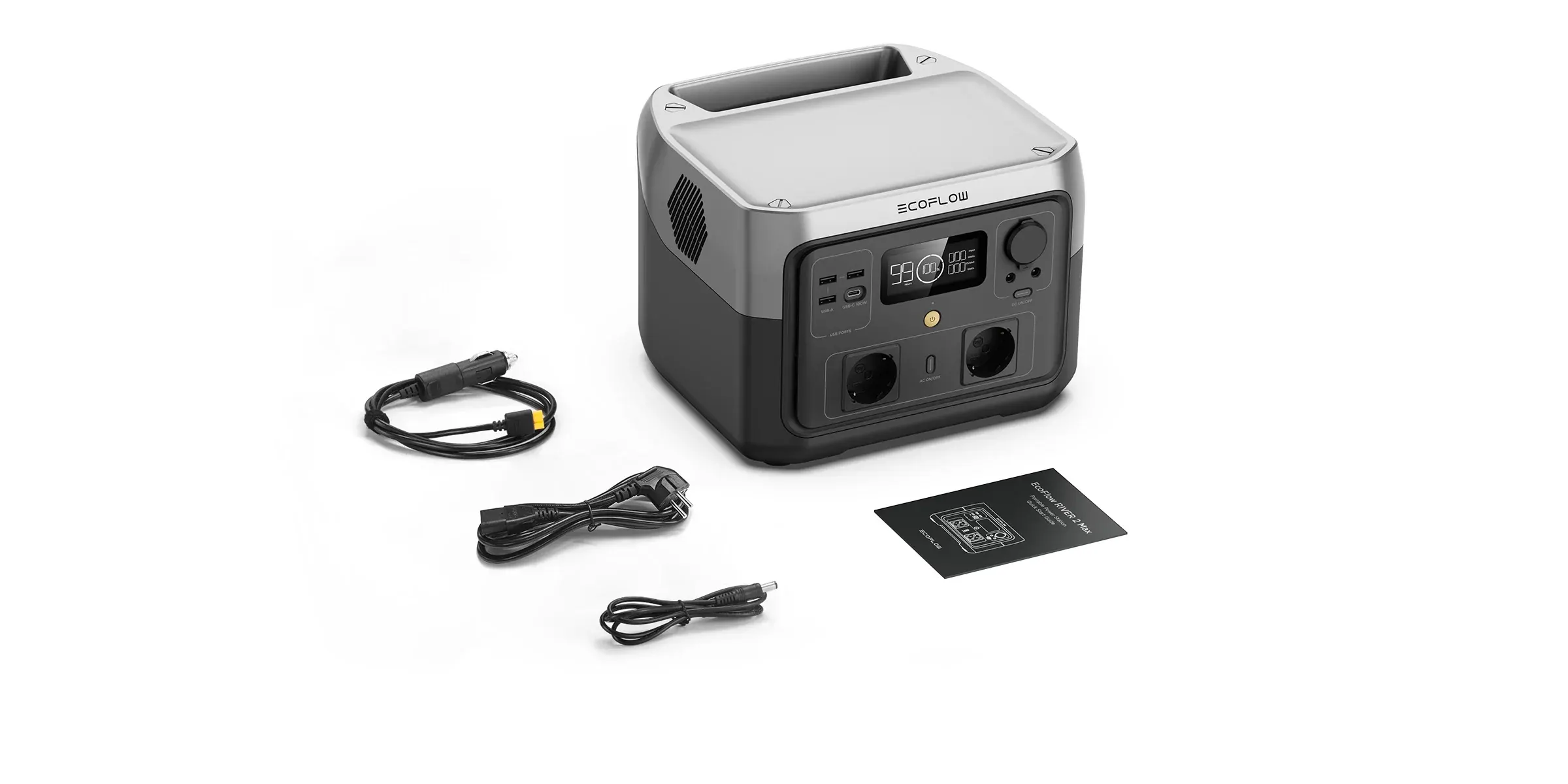Новинка — зарядная станция EcoFlow RIVER 2 Max Portable Power Station Black 500W