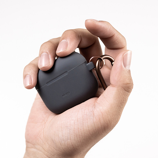 Новий силіконовий чохол elago Silicone Hang Case Dark Grey для AirPods 3