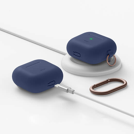 Купити силіконовий чохол elago Silicone Hang Case Jean Indigo для AirPods 3