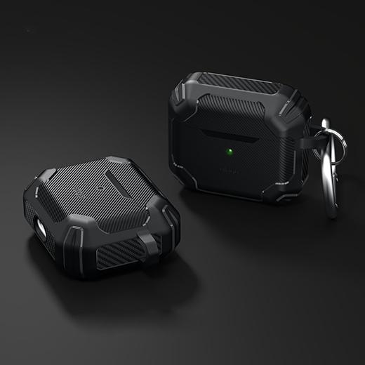 Купити чохол із карабіном elago Solid Armor Case Black для AirPods 3