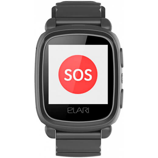 Детские смарт-часы Elari KidPhone 2 Black с GPS-трекером