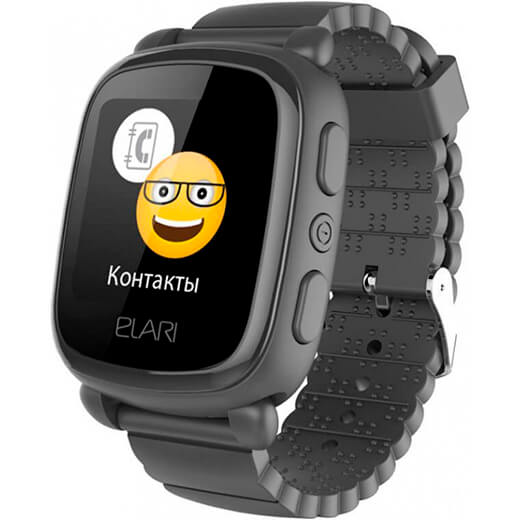 Детские смарт-часы Elari KidPhone 2 Black с GPS-трекером