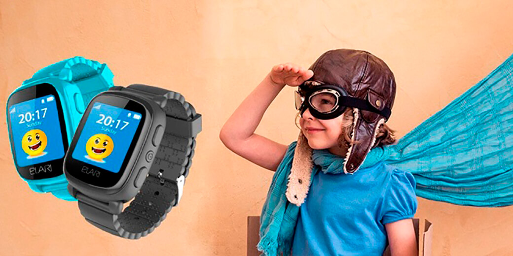 Детские смарт-часы Elari KidPhone 2 Black с GPS-трекером