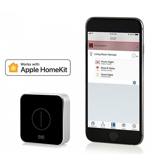 Беспроводная кнопка управления Elgato Eve Button with Apple HomeKit