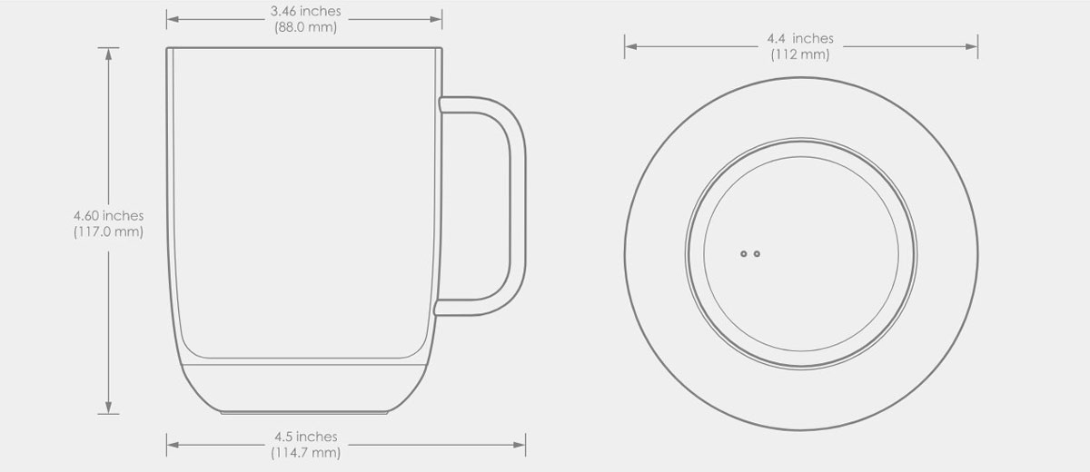 Умная кружка с подогревом Ember Smart Mug 2 414 ml White