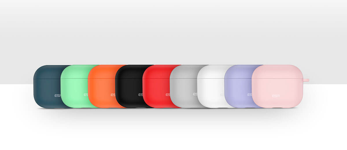 Силіконовий чохол з карабіном ESR Bounce Protective Silicone Case для AirPods 3 (2 021) Purple