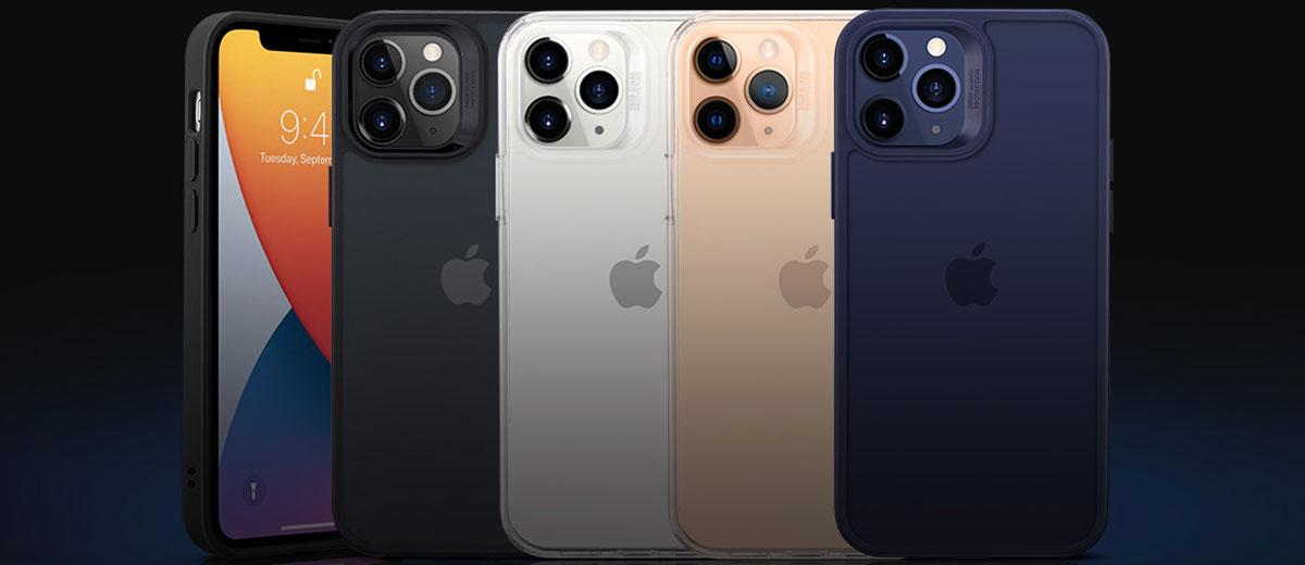 Прозрачный черный чехол ESR Classic Hybrid Shock Black для iPhone 12/12 Pro