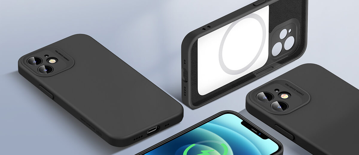 Силіконовий чохол ESR Cloud Soft Case MagSafe Black для iPhone 12