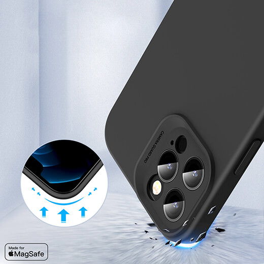 Силіконовий чохол ESR Cloud Soft Case MagSafe Black для iPhone 12