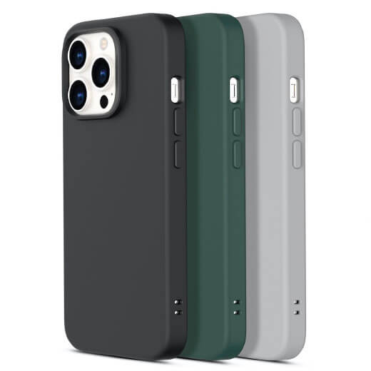 Силіконовий чохол ESR Cloud Soft Series Liquid Silicone Case Cover Gray для iPhone 13 найкращий захист