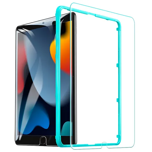Купить защитное стекло с рамкой для поклейки ESR 9H 0.33mm для iPad 9 | 8 | 7 10.2" (2021 | 2020 | 2019) | Air 3 | Pro 10.5"