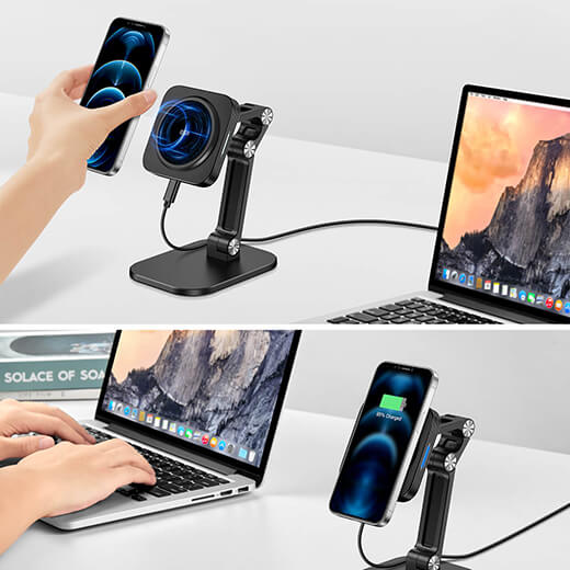 Док-станция ESR HaloLock Adjustable MagSafe Wireless Charging для iPhone 14 | 13 | 12