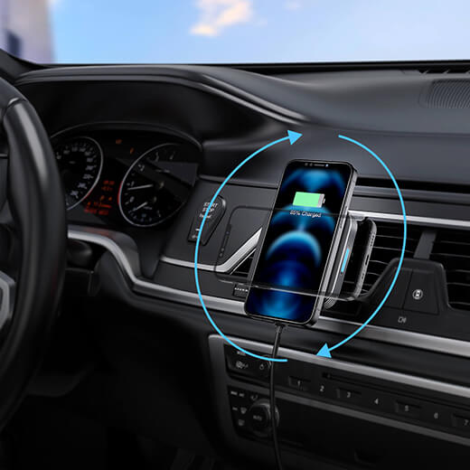 Магнитное автомобильное зарядное устройство ESR Magnetic Wireless Car Charger HaloLock MagSafe для iPhone 12