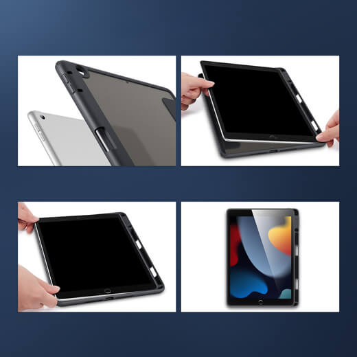 Цена чехла-книжки ESR Rebound Hybrid Case Frosted Black Pro for iPad 9 | 8 | 7 10.2" (2021 | 2020 | 2019)