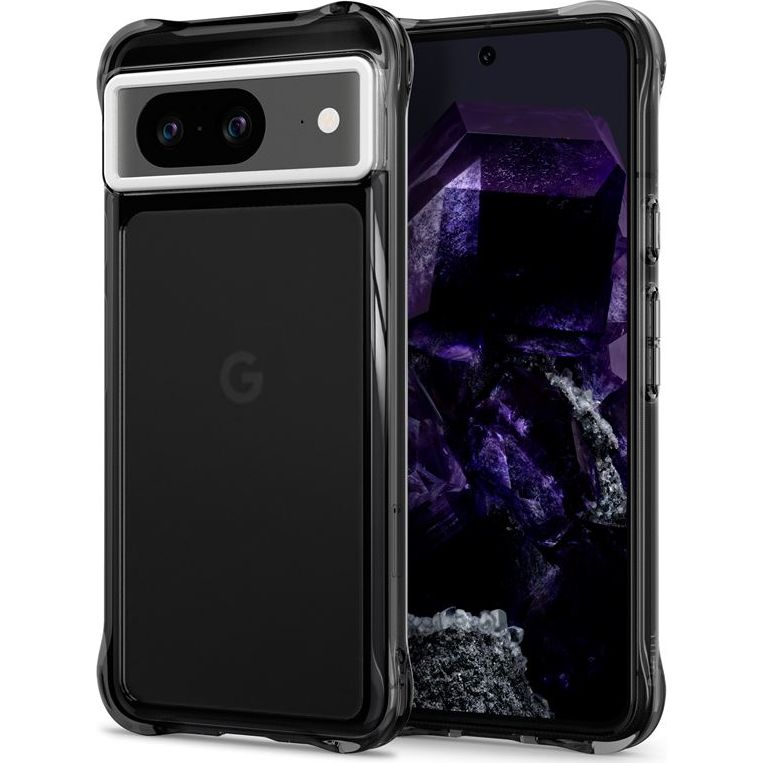 Чохол Spigen Cyrill Ultra Sheer для Pixel 8, димчастий з білою окантовкою