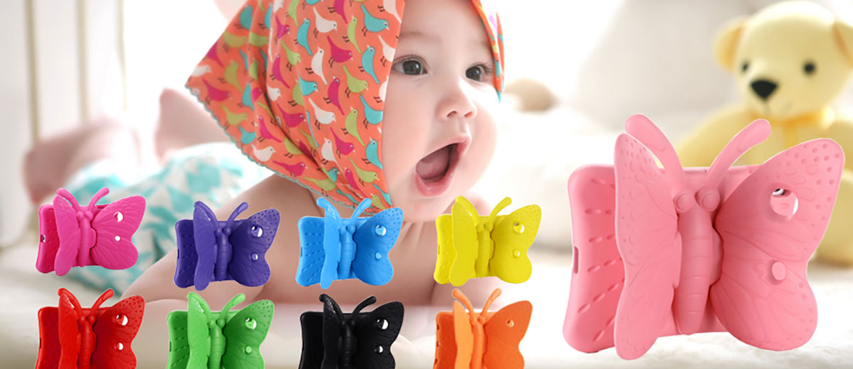Детский противоударный чехол iLoungeMax Cartoon Butterfly для iPad mini 1/2/3/4/5
