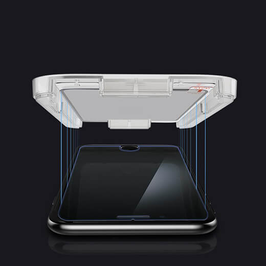 Захисне скло Spigen GLAS.tR SLIM EZ FIT для iPhone 7/8 / SE (2020) (2 скла + рамка для поклейки)