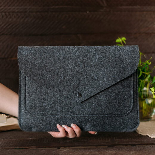 Чохол-конверт з повсті Gmakin Grey для MacBook Air 13 "(2018-2020) | Pro 13" (2016-2020)