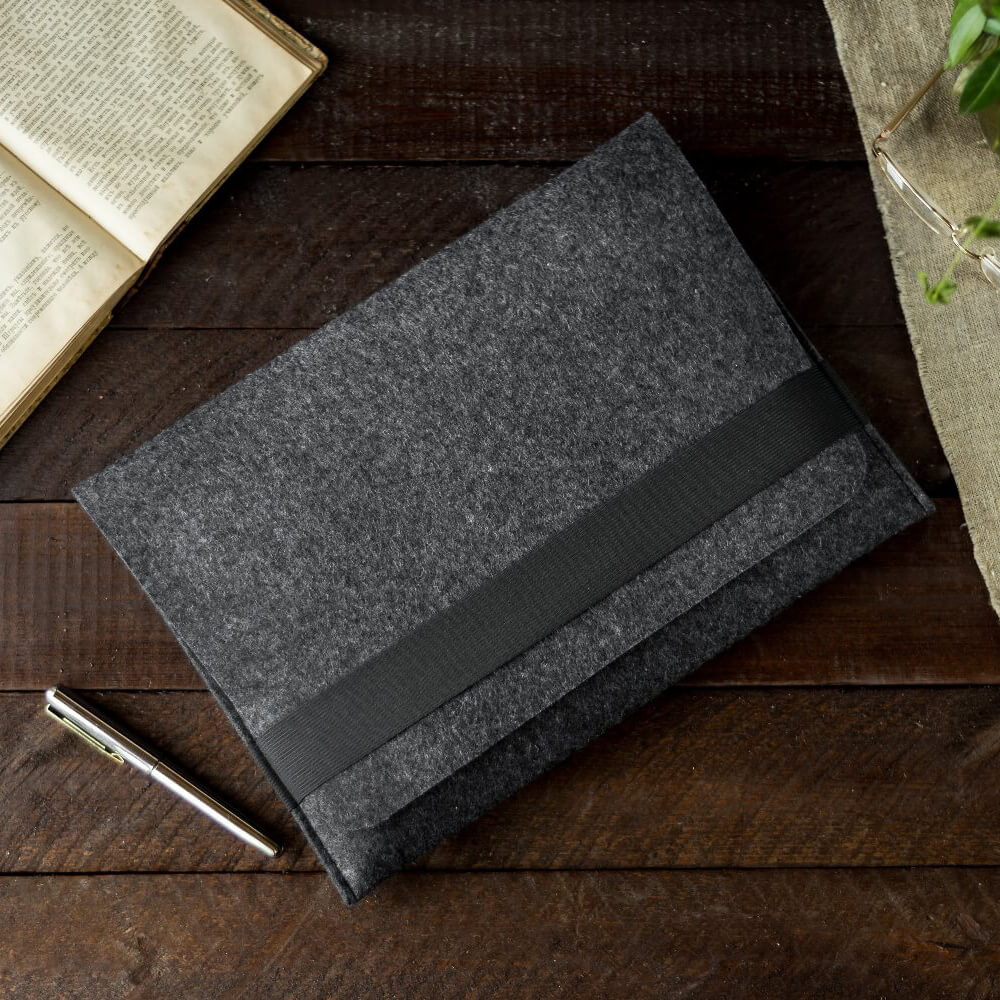 Купить чехол-конверт из войлока с резинкой Gmakin Gray для MacBook Air 13" (2018-2020) | Pro 13" (2016-2020)