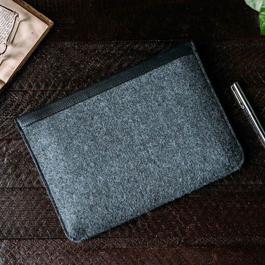 Чехол-конверт из войлока Gmakin Black для MacBook Air 13" | Pro 13"