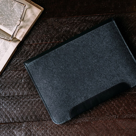 Чохол-конверт з повсті Gmakin Case Pocket Brown для MacBook Air 13" | Pro 13"