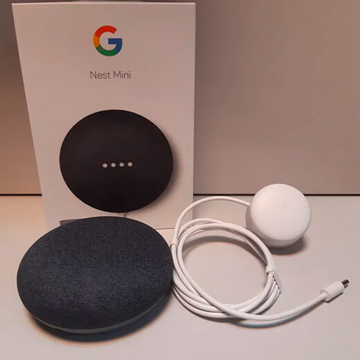 Умная колонка Google Home Mini 2Gen Charcoal с поддержкой Google Assistant