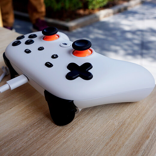 Бездротовий геймпад Google Stadia controller White з Wi-Fi модулем