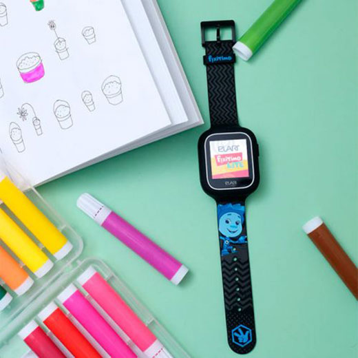 Детские смарт-часы телефон с GPS трекером Elari FIXITIME LITE Black