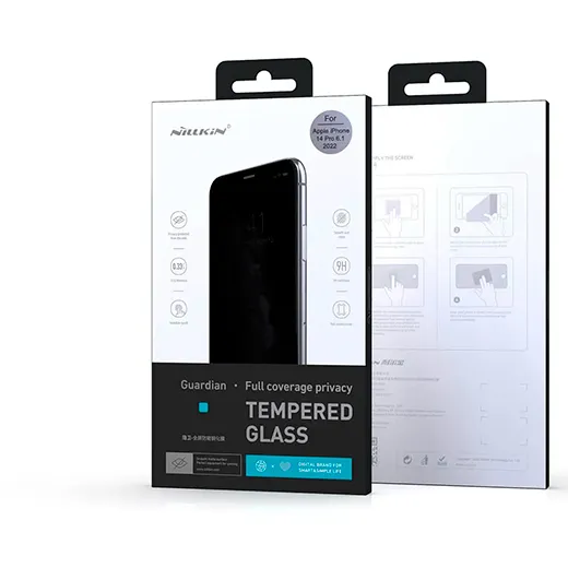 Защитное стекло Nillkin Guardian Full Сoverage Privacy Tempered Glass 0.33mm Black для iPhone 14 Pro с антибликовым покрытием