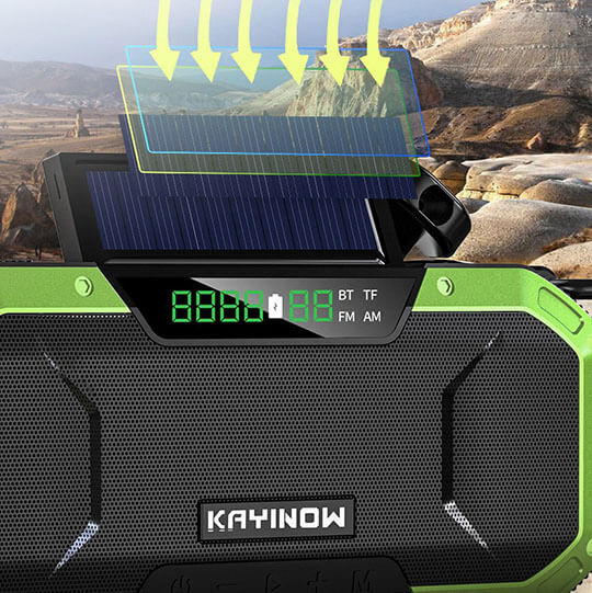 Аварийное радио светильник iLoungeMax Hand Radio на солнечной батарее 5000mAh 5W купить
