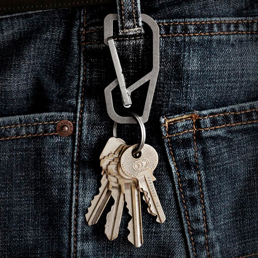 Карабін HANDGREY H4 Titanium Key Carabiner купити