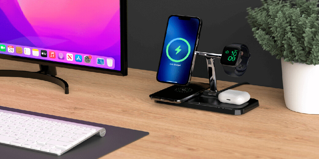 Бездротовий зарядний пристрій Hyper HyperJuice 4-in-1 Wireless Charger With MagSafe купити