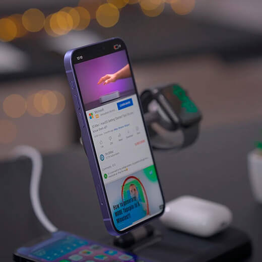 Бездротовий зарядний пристрій Hyper HyperJuice 4-in-1 Wireless Charger With MagSafe бездротова зарядка 4 пристроїв