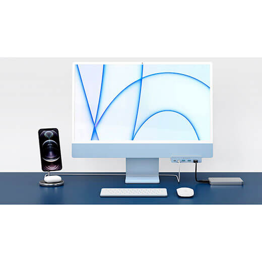Купити хаб (адаптер) HyperDrive 5-в-1 USB-C White для iMac 24 M1 (2021)