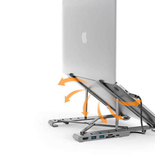 Хаб-подставка HyperDrive 7-in-1 USB-C Hub Stand для MacBook | iPad Pro цена 