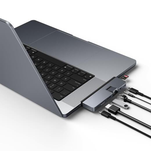 Хаб HyperDrive DUO PRO 7-in-2 USB-C Hub Space Gray для MacBook Pro якість