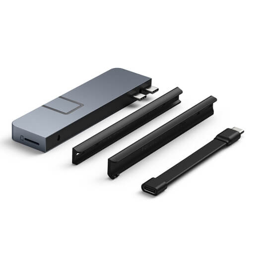 Висока якість Хаб HyperDrive DUO PRO 7-in-2 USB-C Hub Space Gray для MacBook Pro