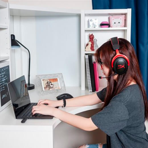 Беспроводные наушники HyperX Cloud II Wireless Black-Red с регулятором громкости
