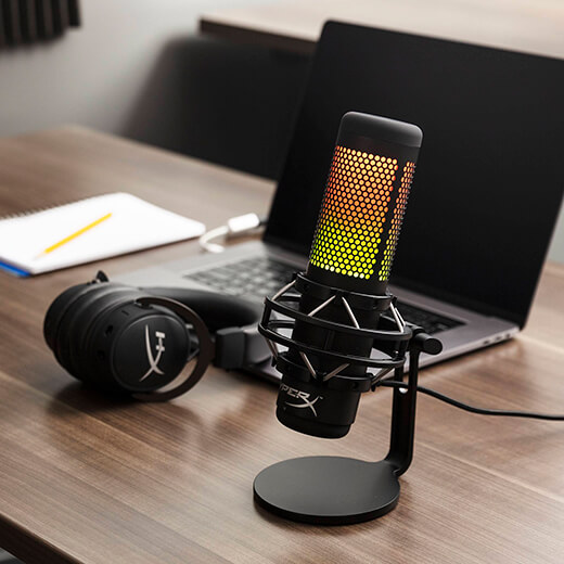 Мікрофон HyperX QuadCast S для ПК RGB підсвічування